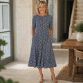 Natasza | Printed midi dress with pockets