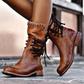 Agnieszka | Ankle boots with studs and lacing