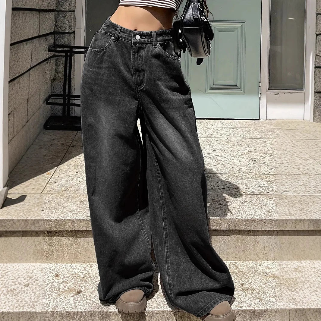 Jeansy Baggy dla kobiet | Szerokie nogawki na co dzień i na co dzień