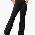 Women's Pants with Flared Legs | Loose Fit | Elastic Waist | Casual