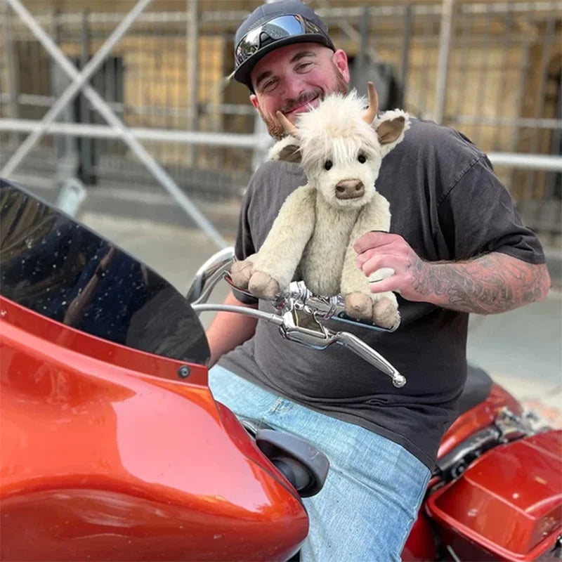 Pluszowa krówka Highland Snuggle Cow – ultramiękka, puszysta pluszowa zabawka dla dzieci i przytulna ozdoba domu 3