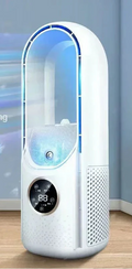 Bladeless Fan with Humidifier | Portable Desktop Fan | LED Display | Speed Control