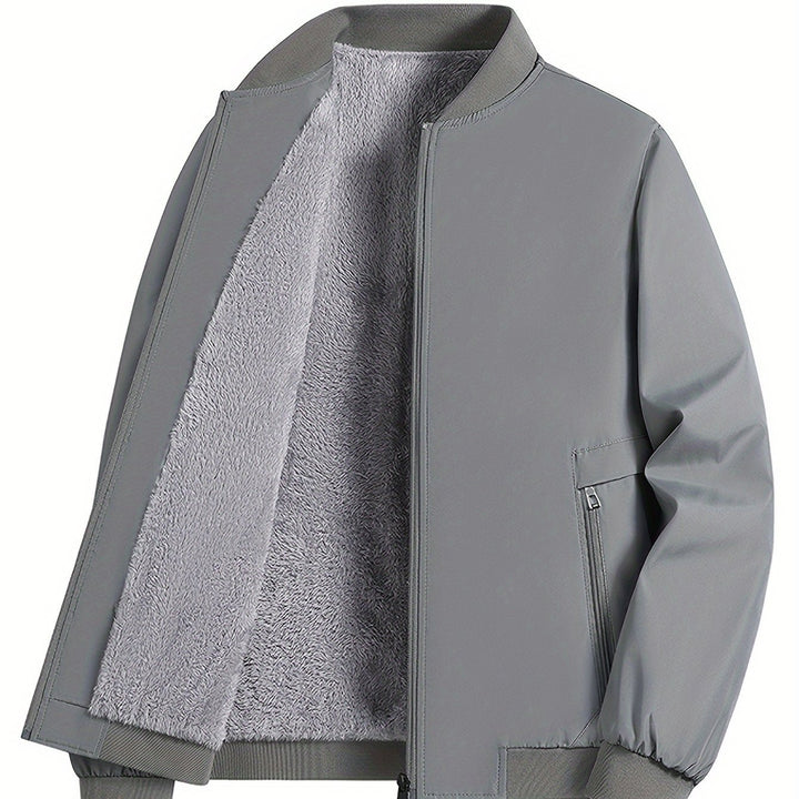 Men's Casual Jacket | Bomber Jacket with Fleece Lining | Regular Fit | For Cooler Days