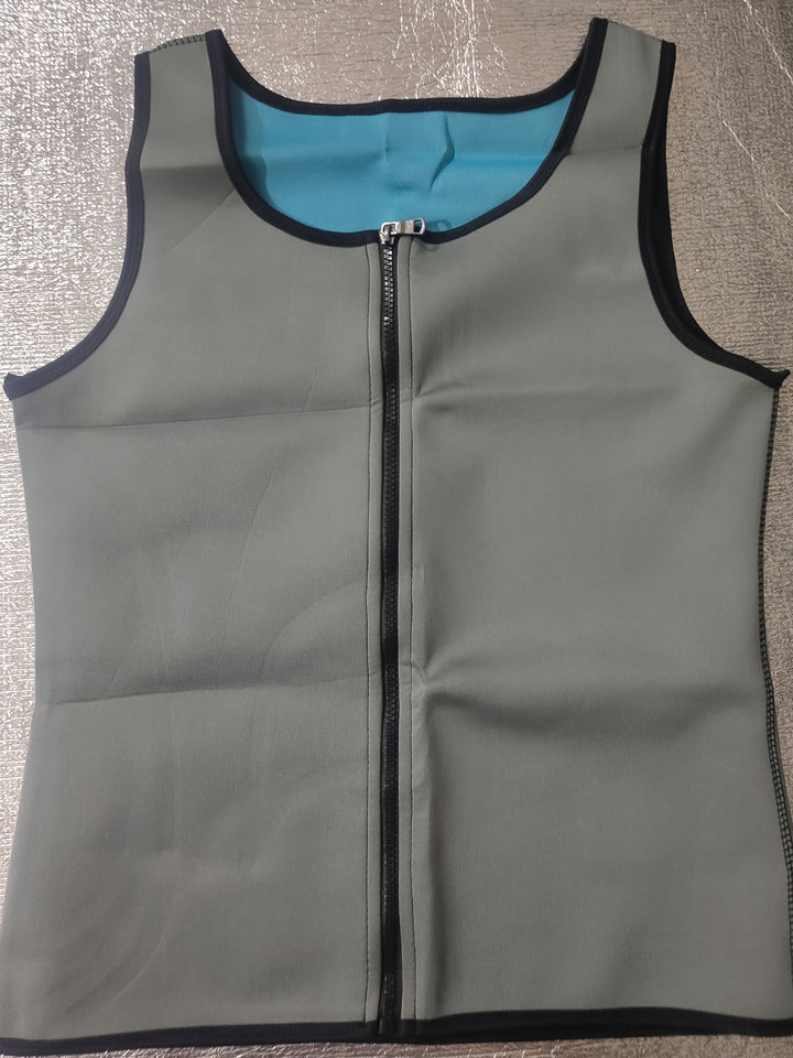 Men's Compression Vest | Skinny Fit Sleeveless | Adjustable Waist Straps | Shaping Style