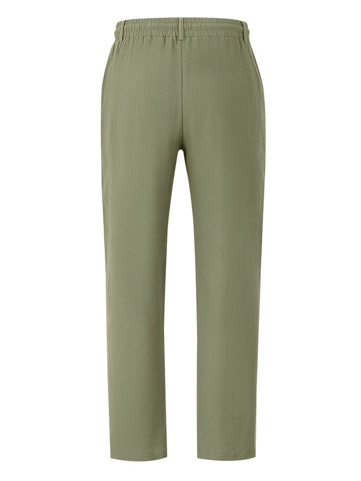 Men's Everyday Pants Straight Leg Drawstring Waist Pants | Regular Fit