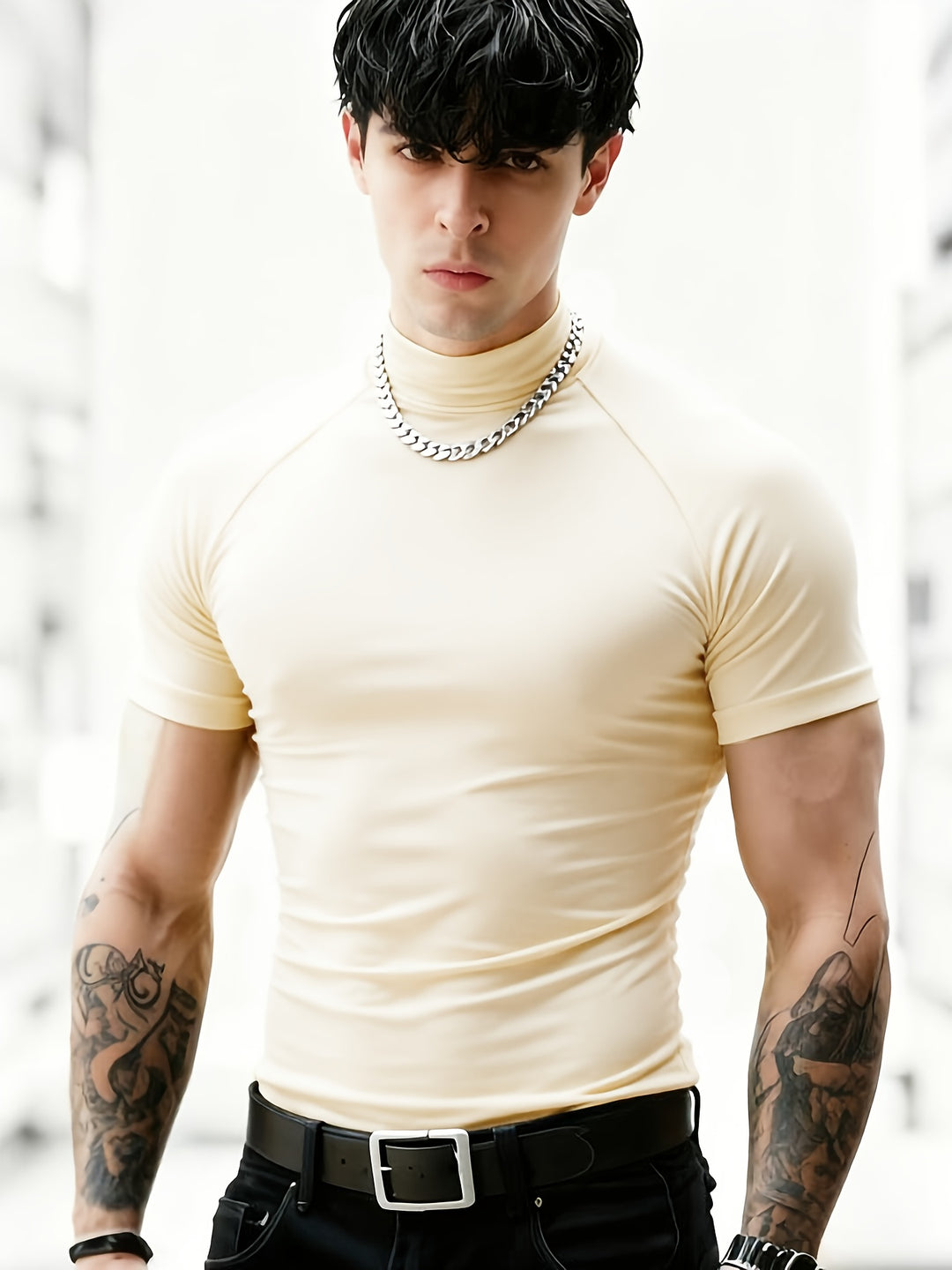 Men's Sports Fitness Workout Short Sleeve T-Shirt | Fitted