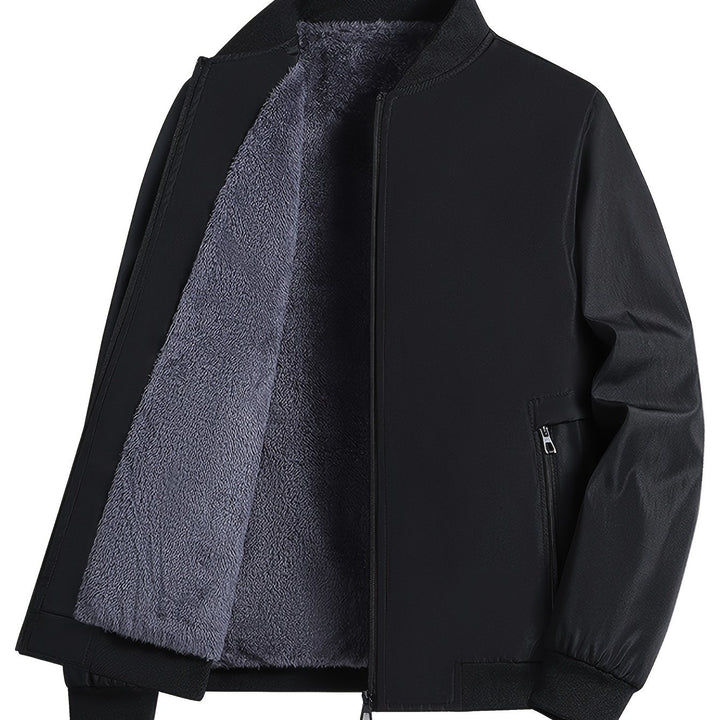 Men's Casual Jacket | Bomber Jacket with Fleece Lining | Regular Fit | For Cooler Days