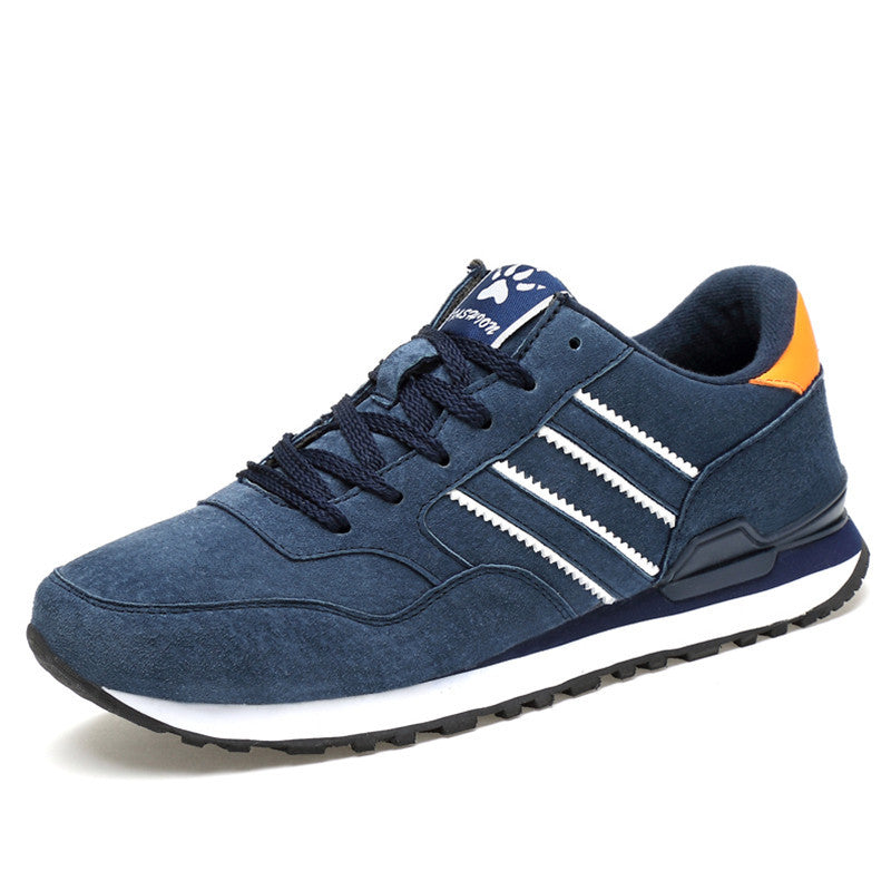 Męskie sneakersy na co dzień w szarym i niebieskim kolorze