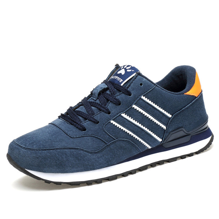 Męskie sneakersy na co dzień w szarym i niebieskim kolorze