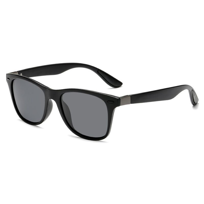 Men's Square Full-Rim Sports Style Sunglasses | Blue Lenses