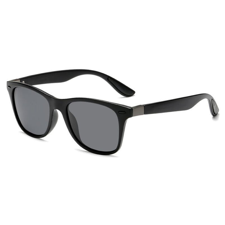 Men's Square Full-Rim Sports Style Sunglasses | Blue Lenses