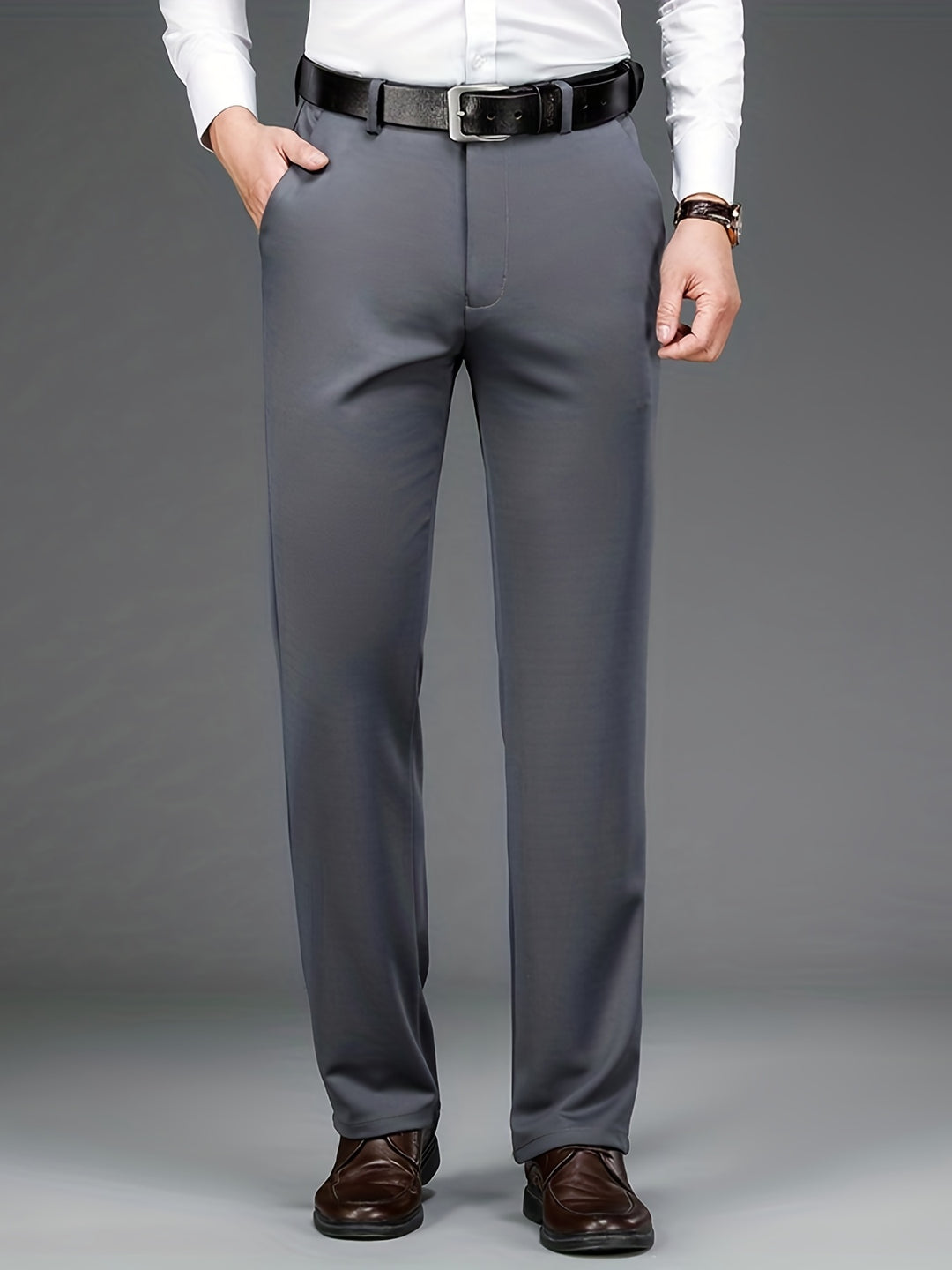 Men's Pants | Regular Fit Pants | Straight Leg | Smart Casual Style for the Office