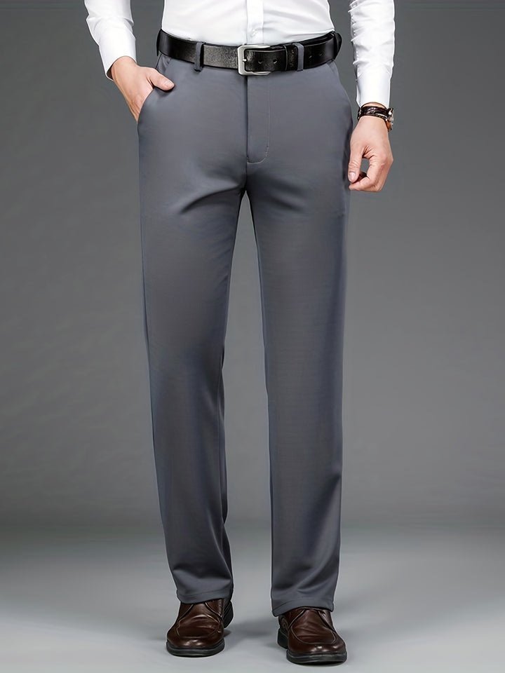 Men's Pants | Regular Fit Pants | Straight Leg | Smart Casual Style for the Office