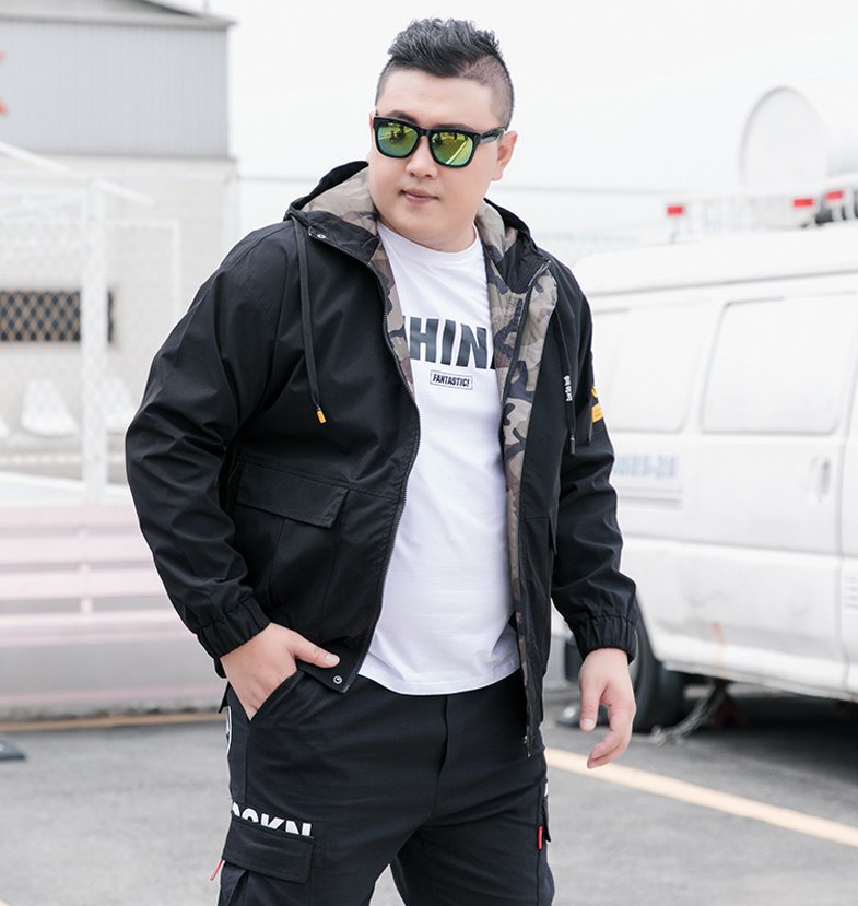 Męska kurtka bomber z haftem w kolorze khaki
