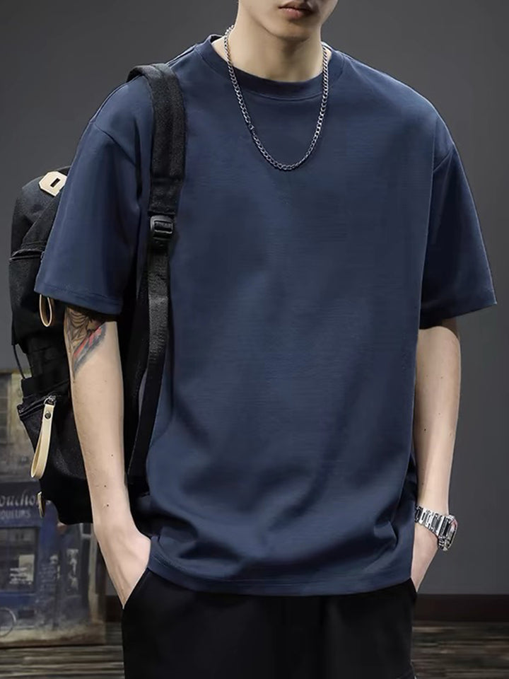 Męski T-Shirt | T-Shirt Regular Fit z Okrągłym Dekoltem | Krótki Rękaw | Casualowy Styl na Co Dzień