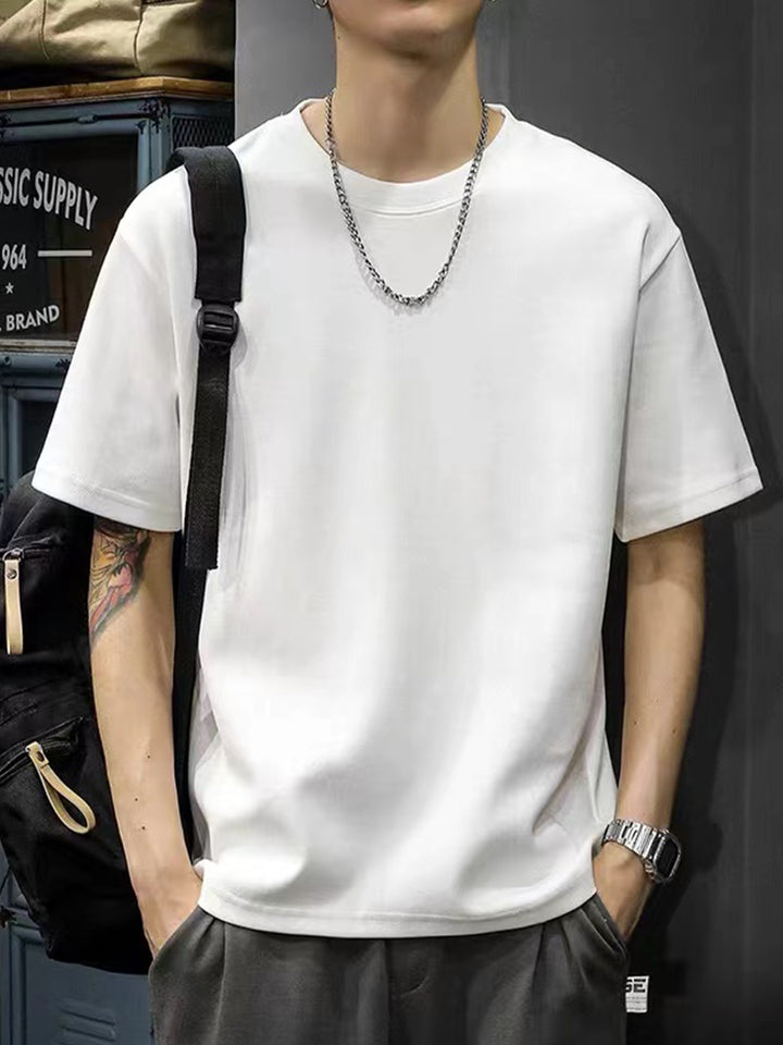 Męski T-Shirt | T-Shirt Regular Fit z Okrągłym Dekoltem | Krótki Rękaw | Casualowy Styl na Co Dzień