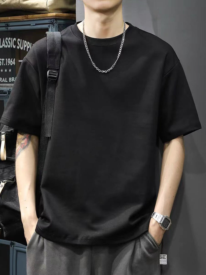 Męski T-Shirt | T-Shirt Regular Fit z Okrągłym Dekoltem | Krótki Rękaw | Casualowy Styl na Co Dzień