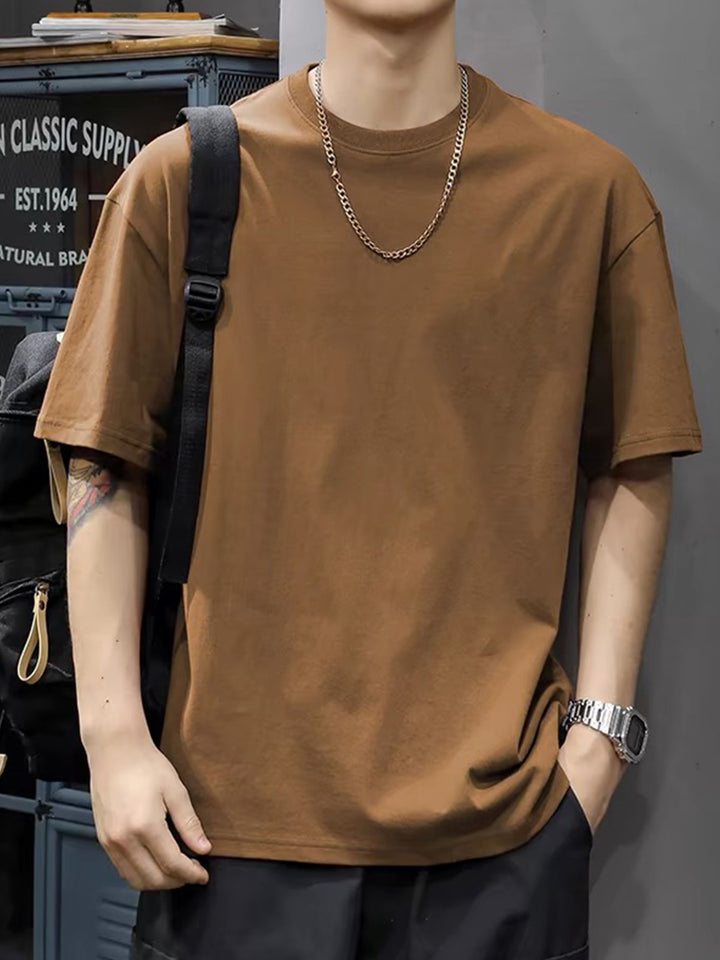 Męski T-Shirt | T-Shirt Regular Fit z Okrągłym Dekoltem | Krótki Rękaw | Casualowy Styl na Co Dzień