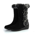 Łucja | Women's slip-on boots with plush lining