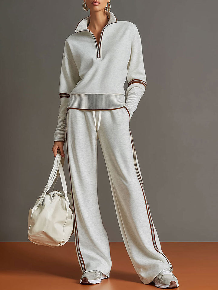 Marietta | Women’s Loose-Fit Two-Piece Set with Blouse and Wide-Leg Pants