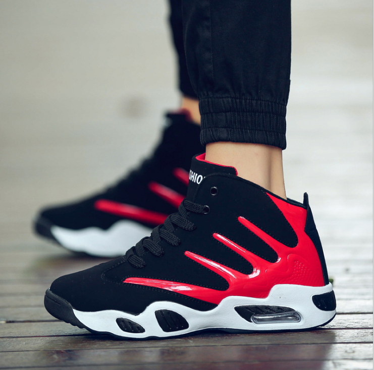 Męskie wysokie buty do koszykówki w kolorze niebieskim