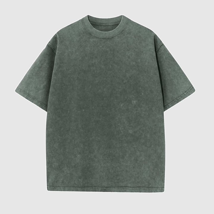 Marek | Męski T-shirt oversize z efektem sprania