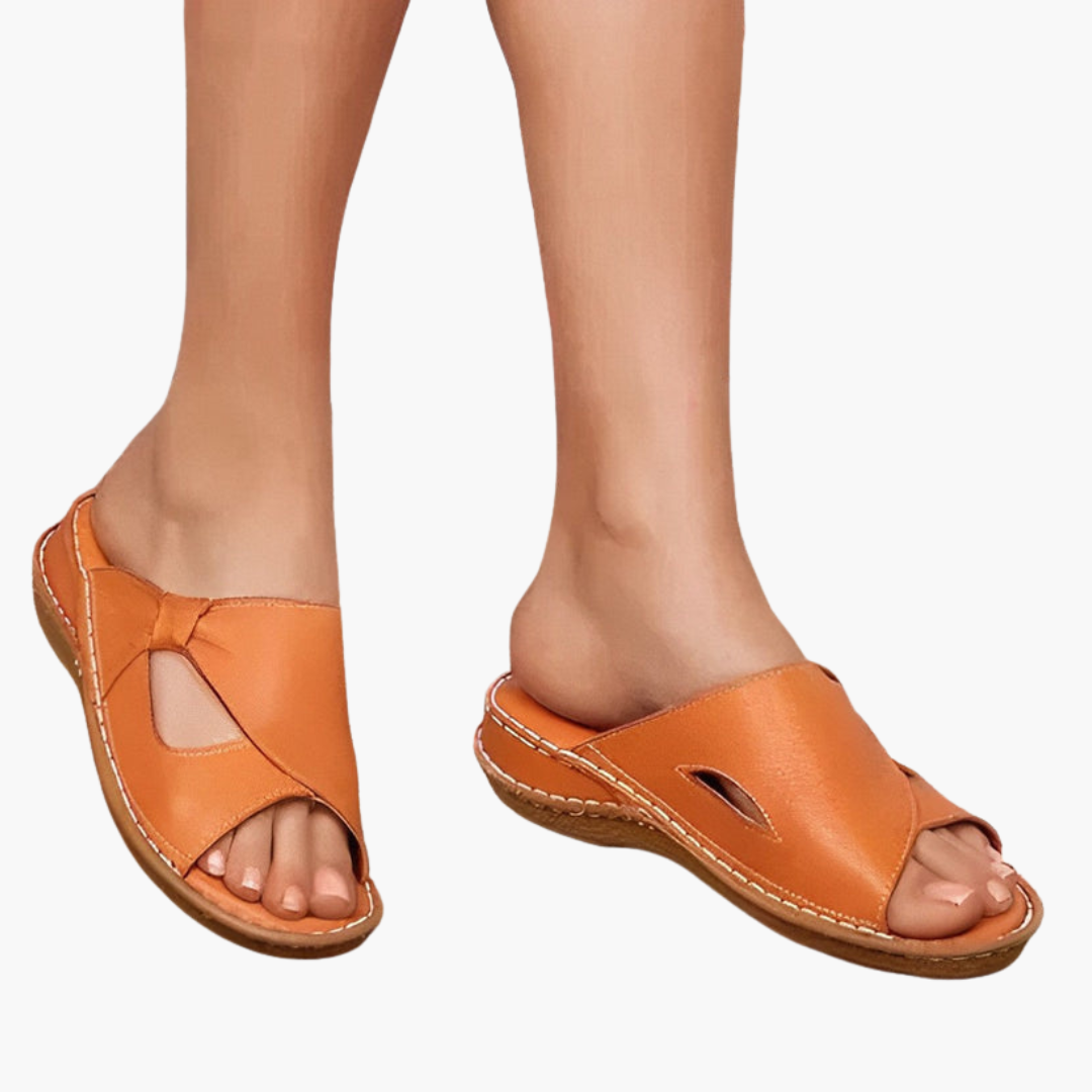Women's Comfortable Sandals | Leather Upper and Contoured Insole | Summer Style and Comfort