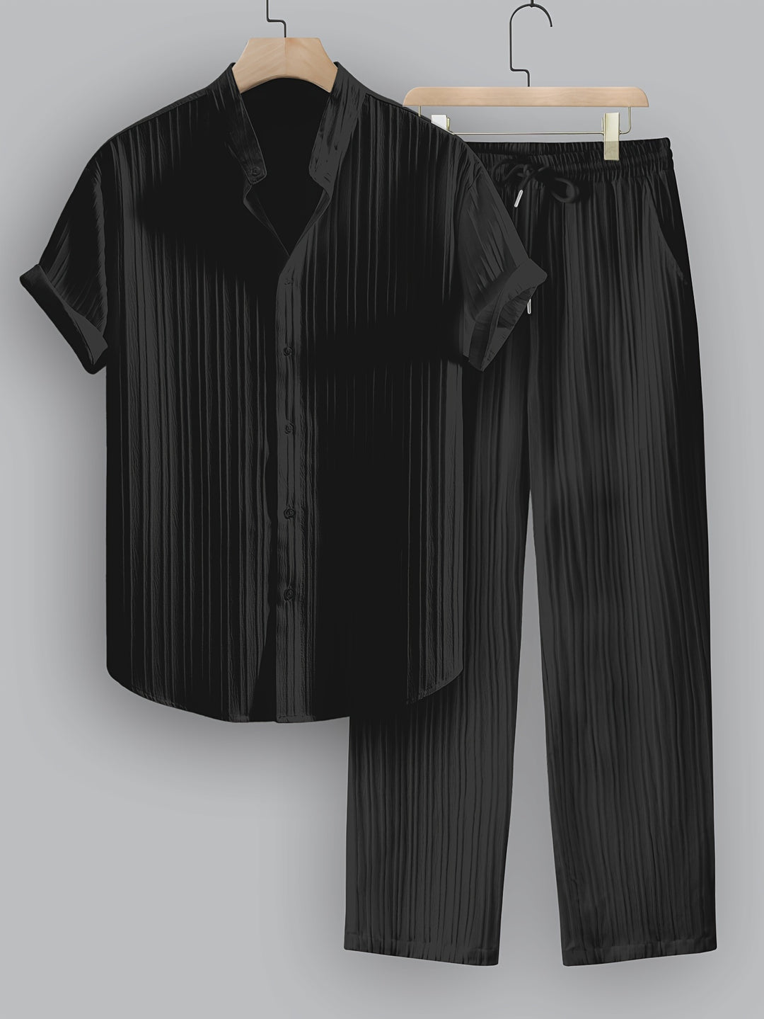 Men's Shirt and Pants Set | Regular Fit Set | Short Sleeve Shirt | Casual Summer Style