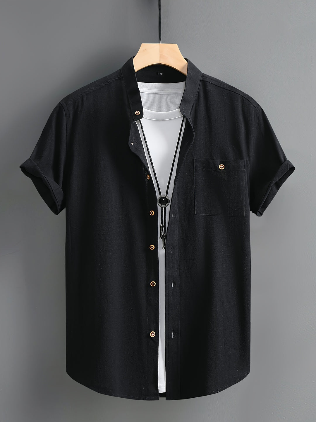 Men's Shirt | Regular Fit Short Sleeve Shirt | Button Closure | Casual Summer Style