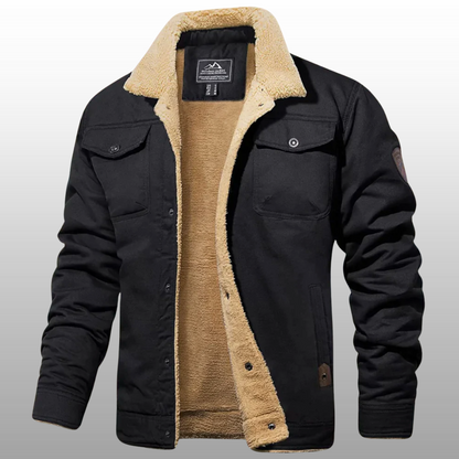 Kurtka zimowa męska – elegancka, krótki fason z ocieplaną podszewką | Daniel
