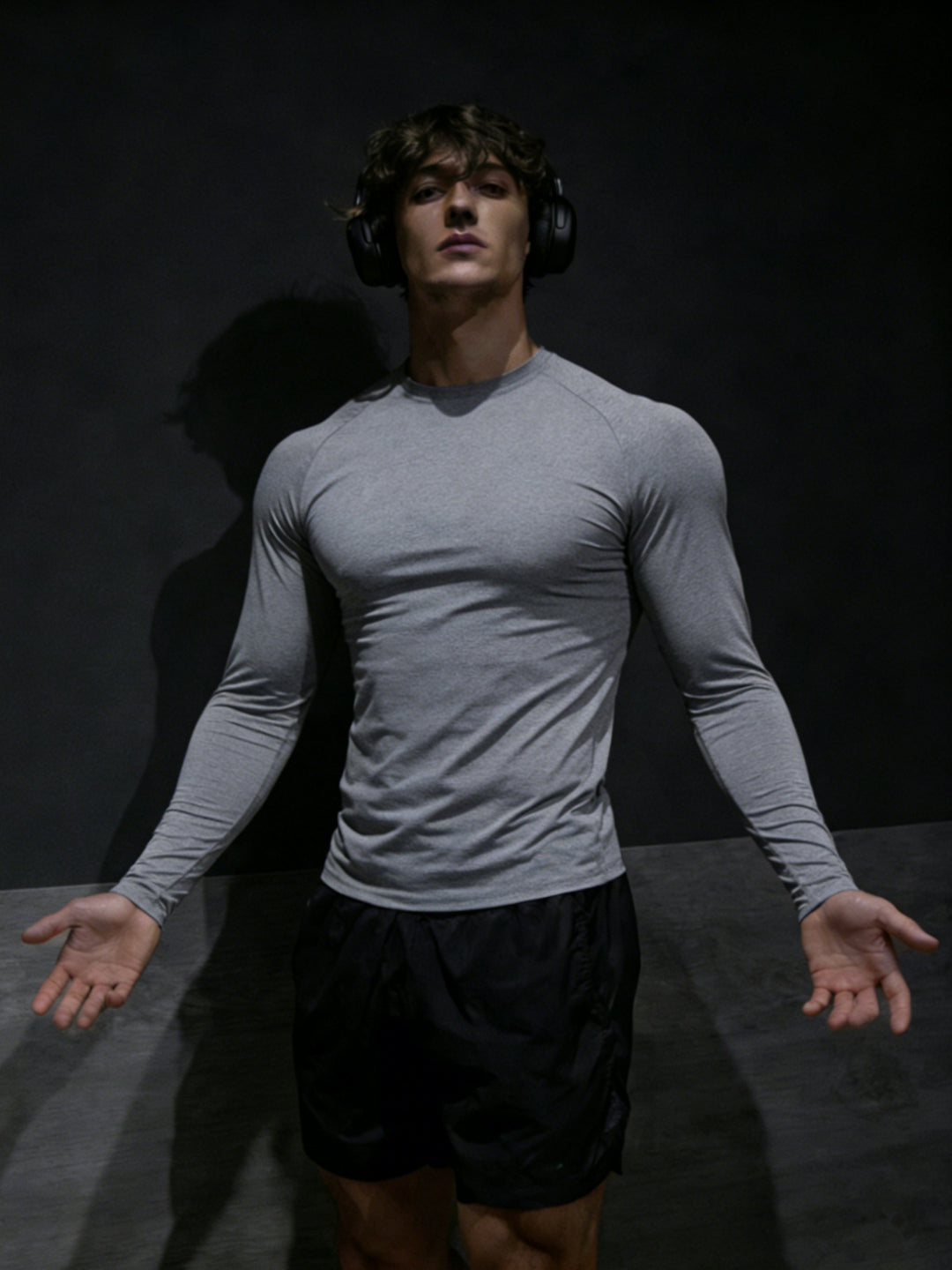 Men's Long Sleeve Compression Shirt Fitted | Gym Outfit