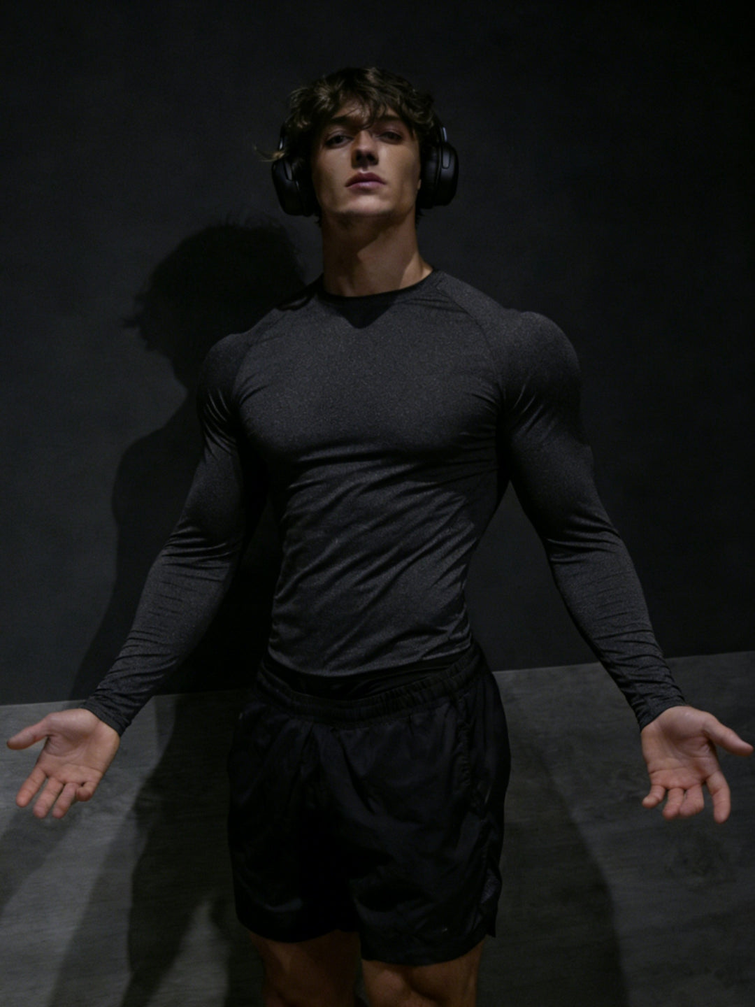 Men's Long Sleeve Compression Shirt Fitted | Gym Outfit