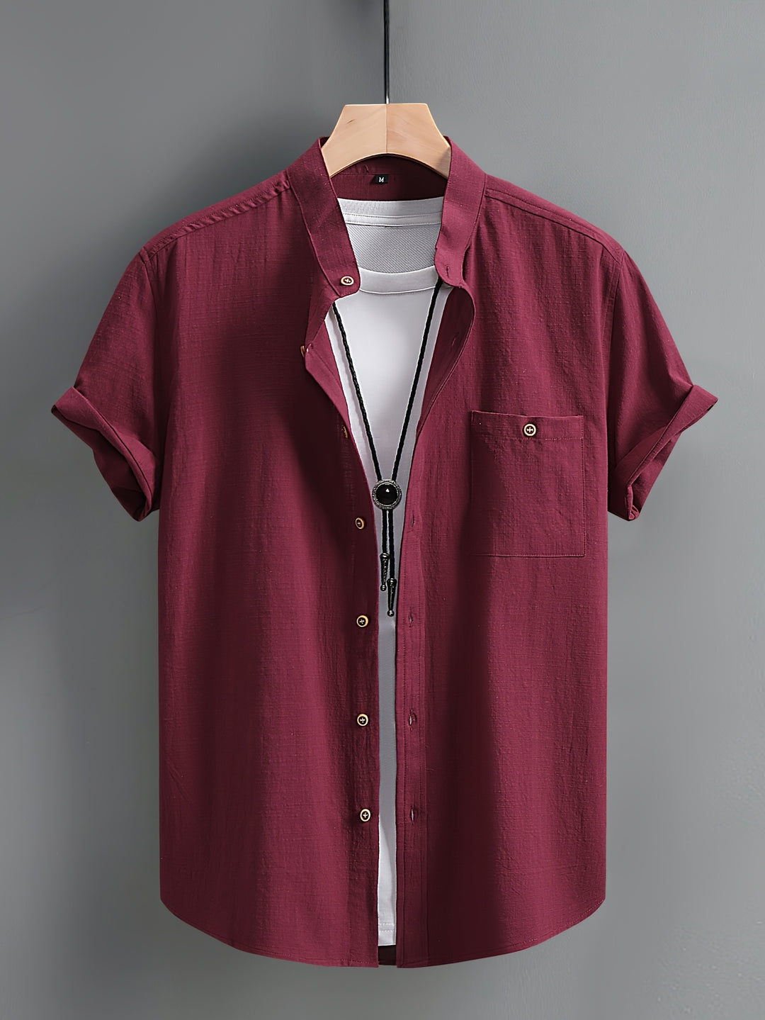 Men's Shirt | Regular Fit Short Sleeve Shirt | Button Closure | Casual Summer Style