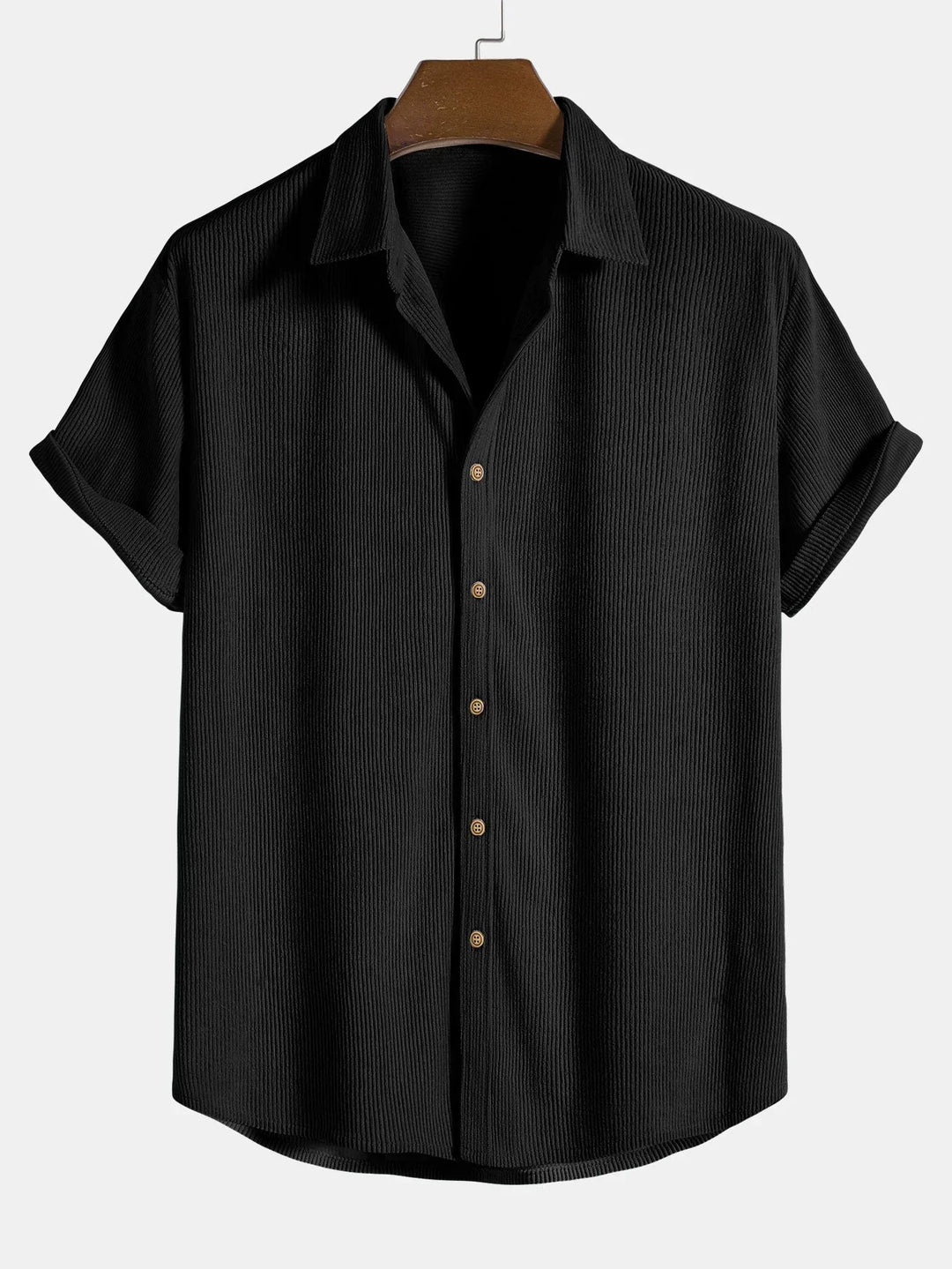 Paweł | Men's oversized shirt with short sleeves