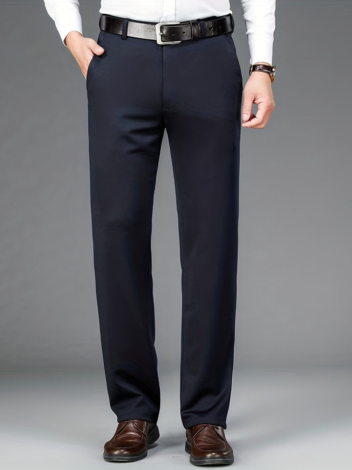 Men's Pants | Regular Fit Pants | Straight Leg | Smart Casual Style for the Office