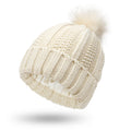 Marcelina | Women's winter hat with a pompom and satin lining