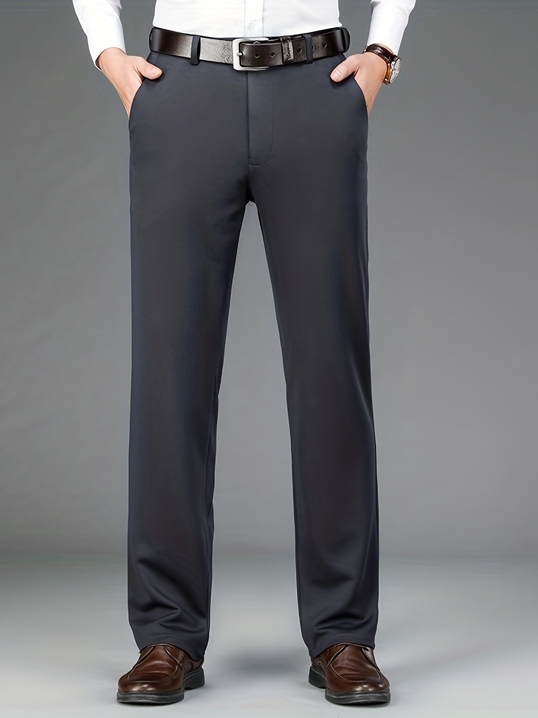 Men's Pants | Regular Fit Pants | Straight Leg | Smart Casual Style for the Office