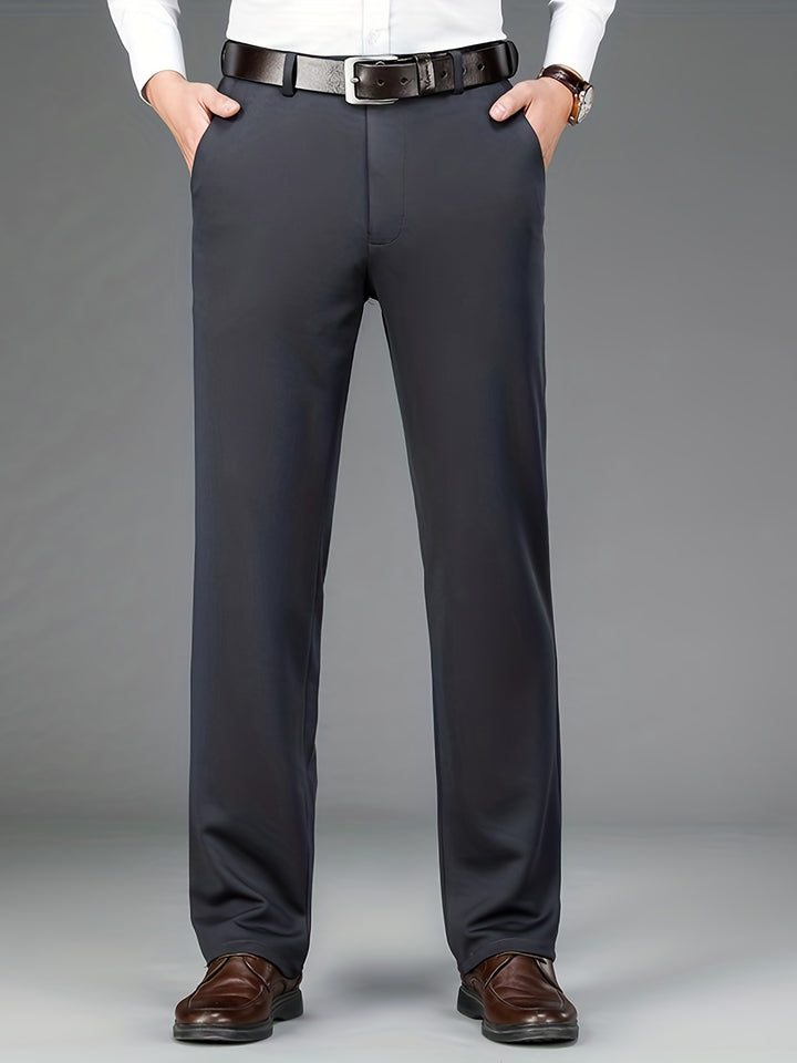 Men's Pants | Regular Fit Pants | Straight Leg | Smart Casual Style for the Office