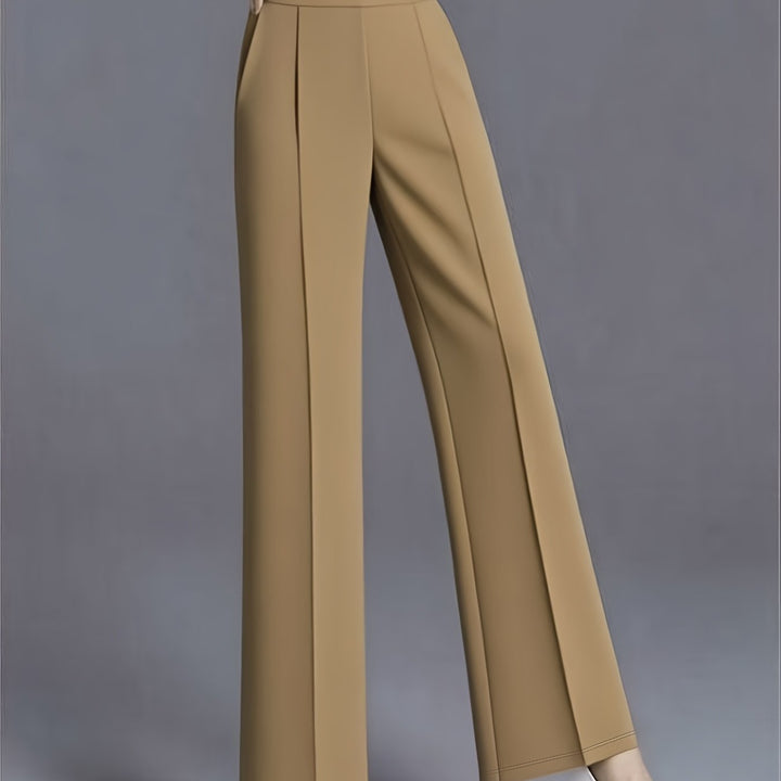 Women's High-Waisted Pants with Wide Legs | Tailored Fit