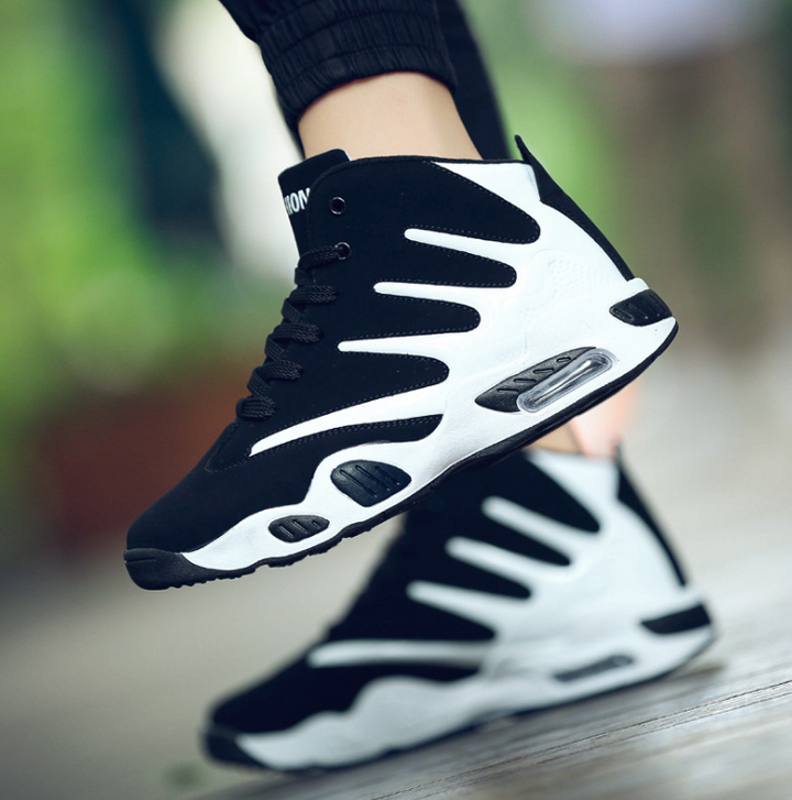Męskie wysokie buty do koszykówki w kolorze niebieskim