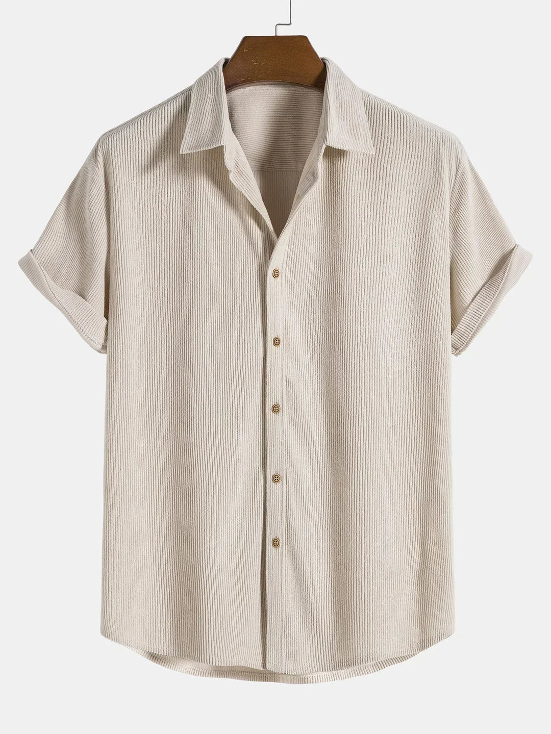 Paweł | Men's oversized shirt with short sleeves