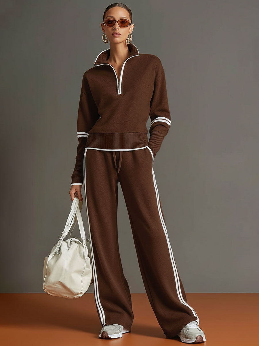 Marietta | Women’s Loose-Fit Two-Piece Set with Blouse and Wide-Leg Pants
