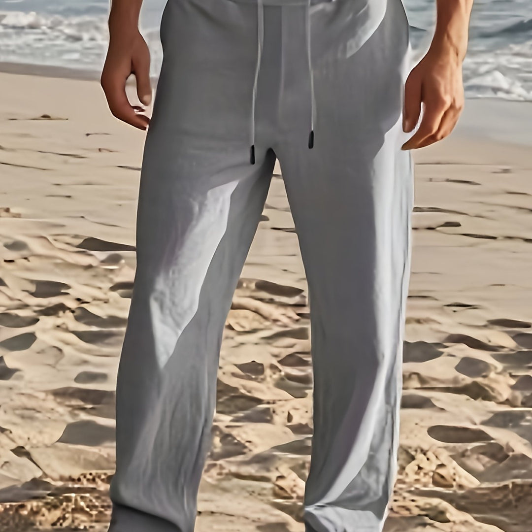 Men's Everyday Pants Straight Leg Drawstring Waist Pants | Regular Fit
