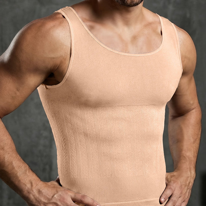 Men's Shaping Compression Waist Control Seamless Tank Top | Fitted