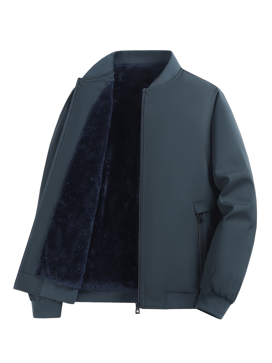 Men's Casual Jacket | Bomber Jacket with Fleece Lining | Regular Fit | For Cooler Days