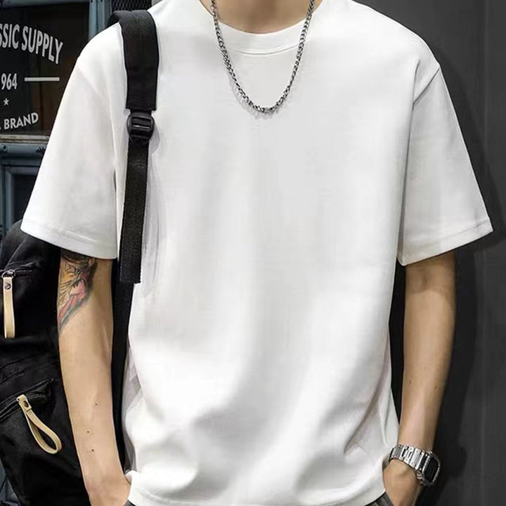Mariusz | Men's Plain T-shirt with Round Neckline