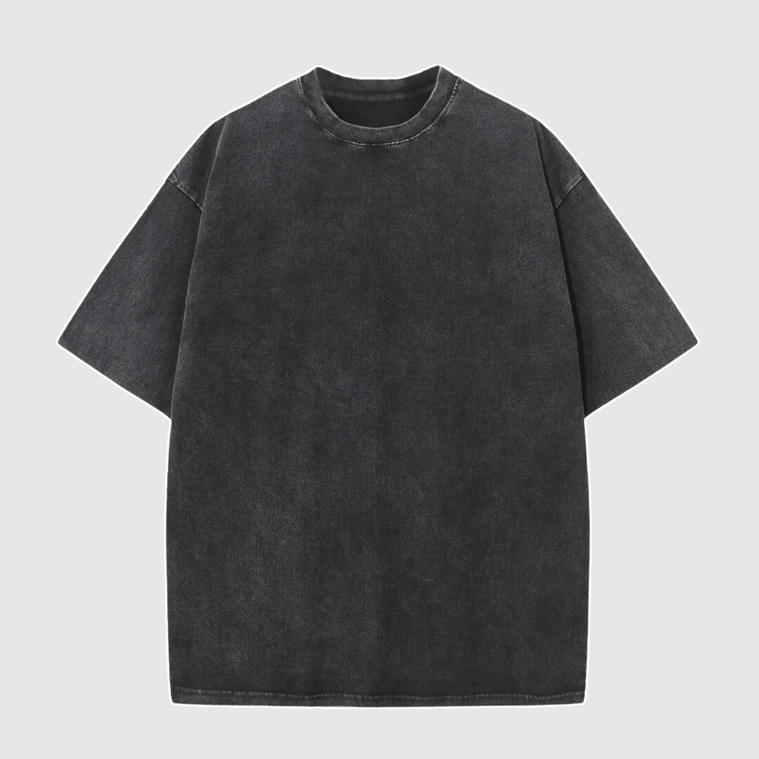 Marek | Męski T-shirt oversize z efektem sprania