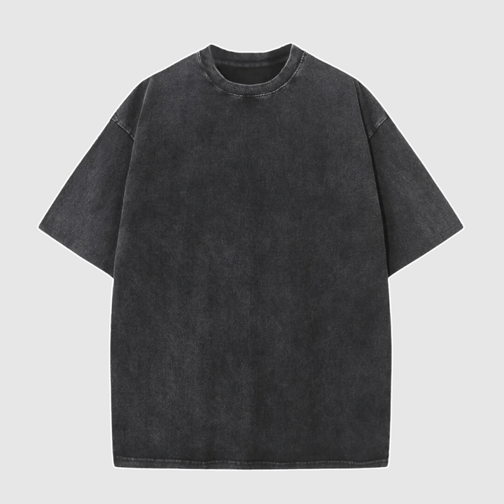 Marek | Męski T-shirt oversize z efektem sprania