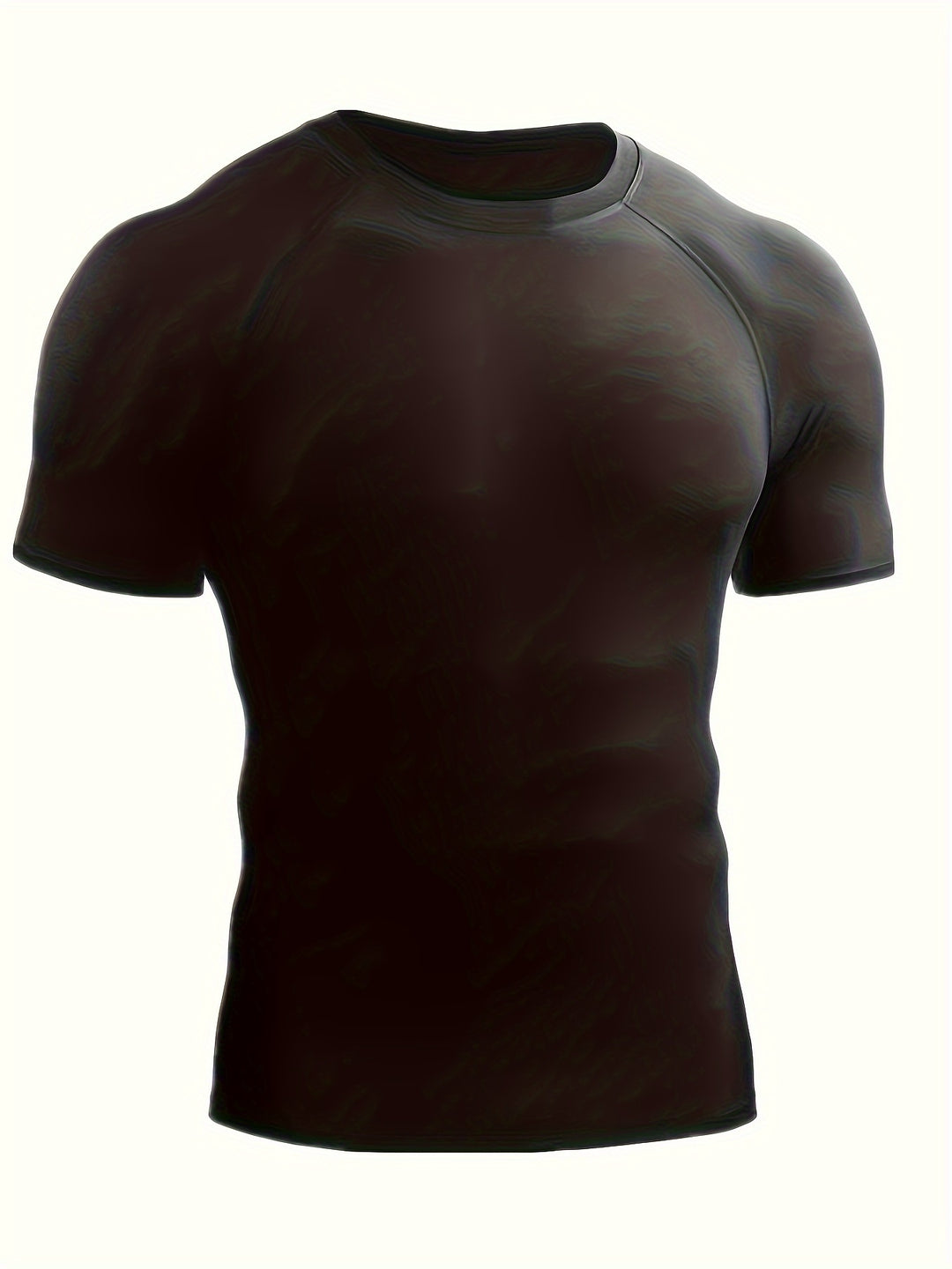 Męski T-Shirt Kompresyjny | Koszulka Skinny Fit z Krótkim Rękawem | Okrągły Dekolt | Sportowy Styl Treningowy
