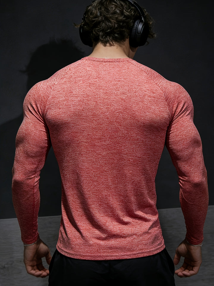 Men's Long Sleeve Compression Shirt Fitted | Gym Outfit